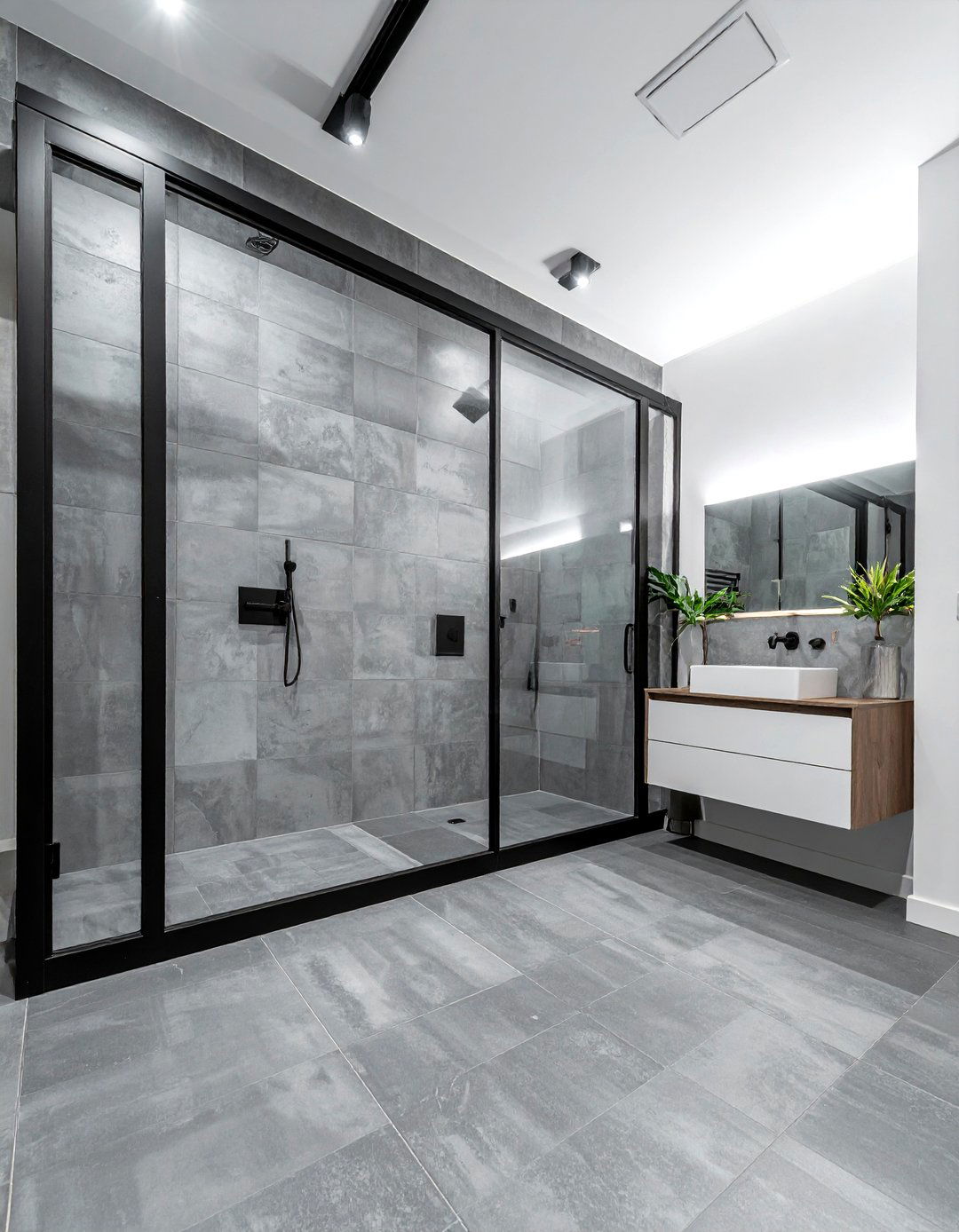 Grey Stone Vinyl - 30 bathroom vinyl flooring ideas