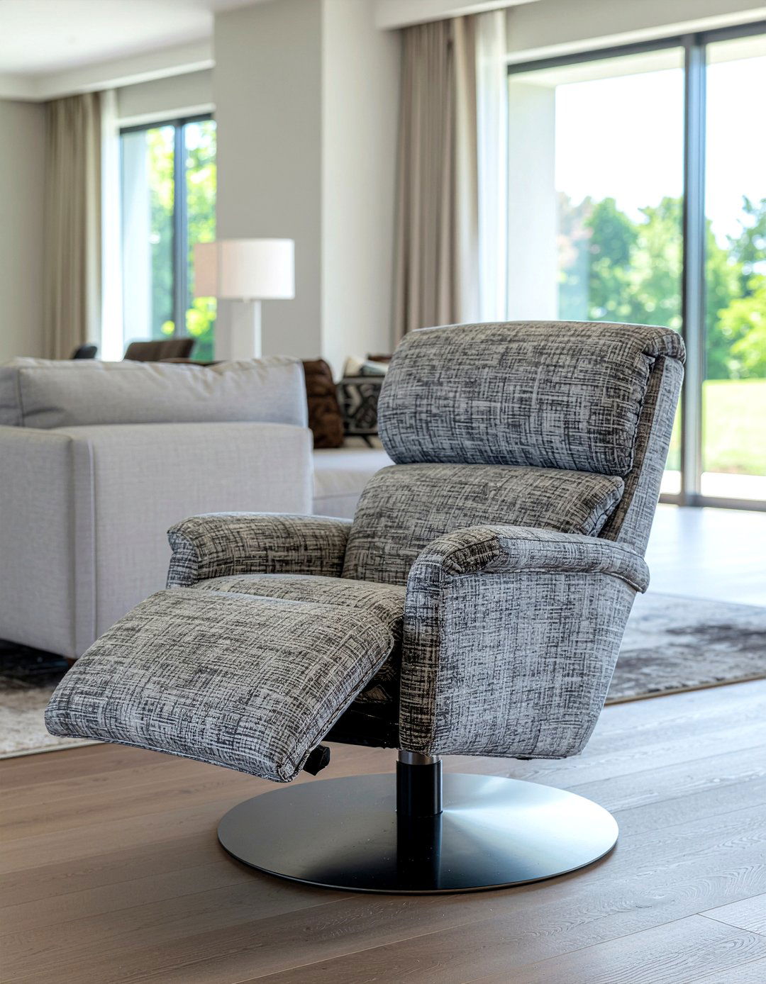 Grey Swivel Recliner - 30 living room swivel recliner ideas