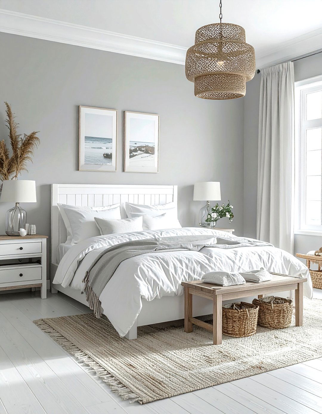 30 Grey and White Bedroom Ideas for Peaceful Rest