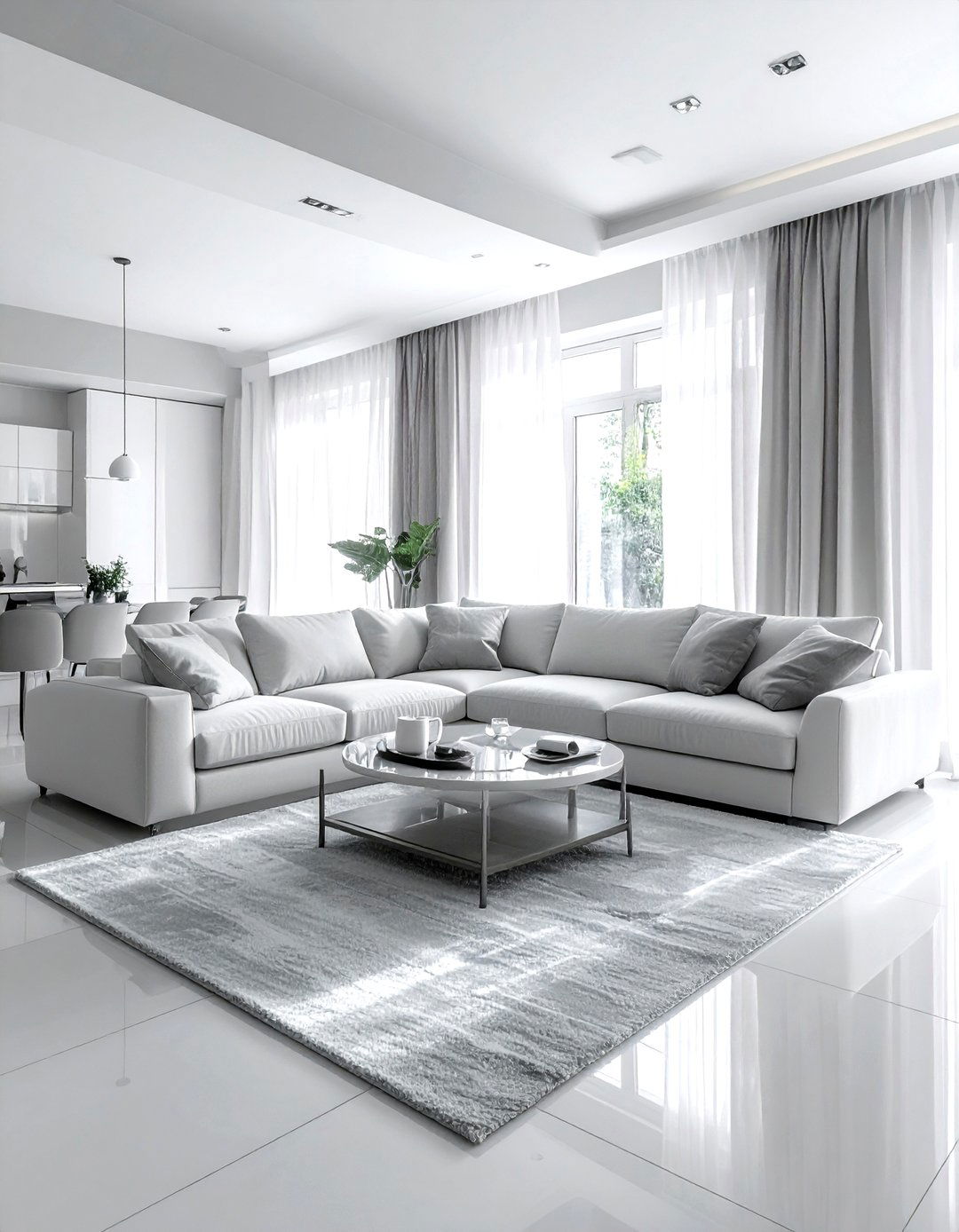 Grey White Living Room - 30 scandinavian grey living room ideas