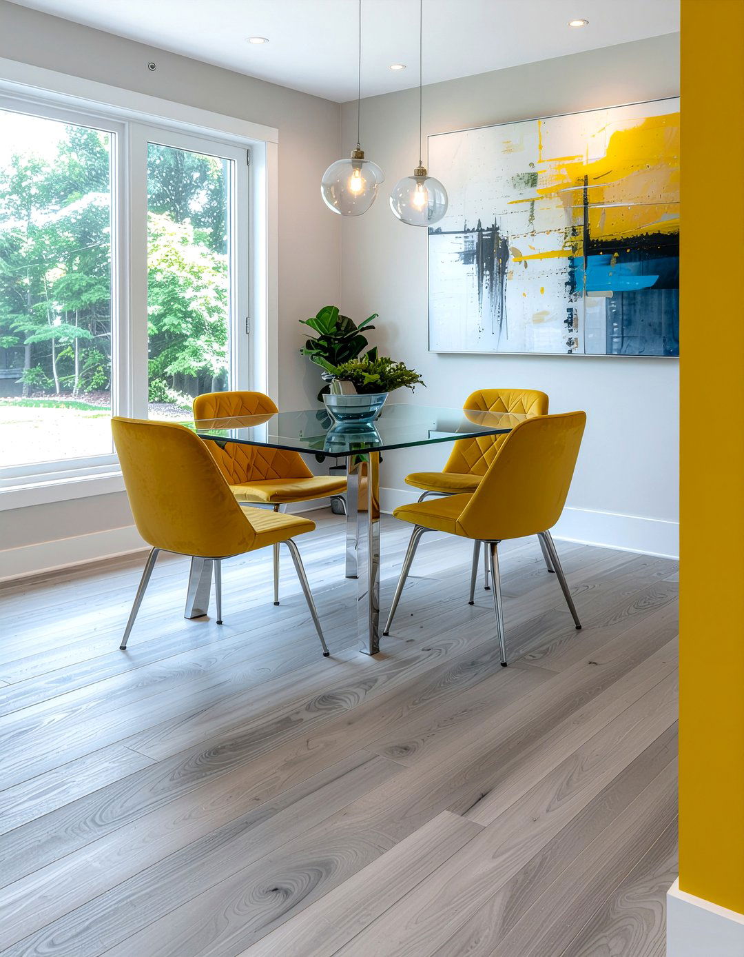 Grey Wood Look Vinyl - 30 dining room vinyl floor ideas