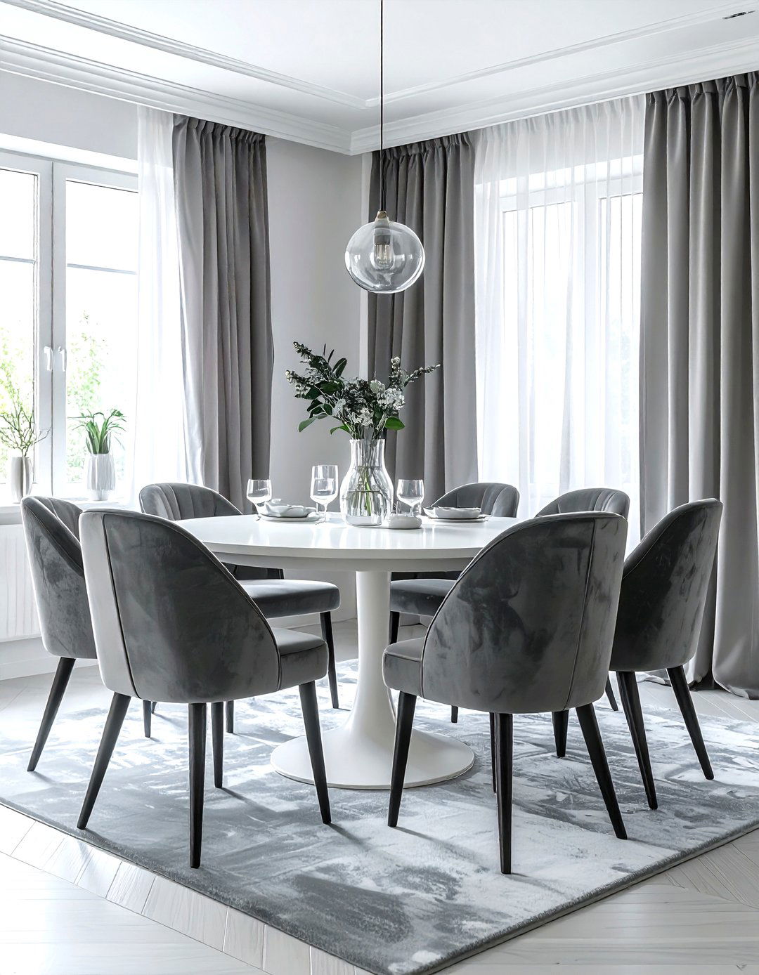30 Chic Grey and White Dining Room Ideas to Elevate Your Home