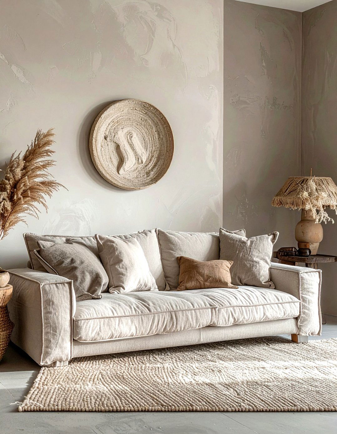 Grey and beige living room - 30 grey living room decor ideas