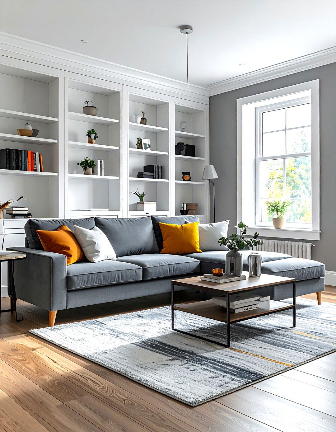 Grey and white living room - 30 modern grey living room ideas