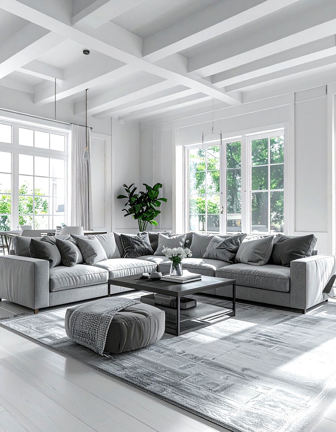 Grey and white living room - 30 contemporary grey living room ideas