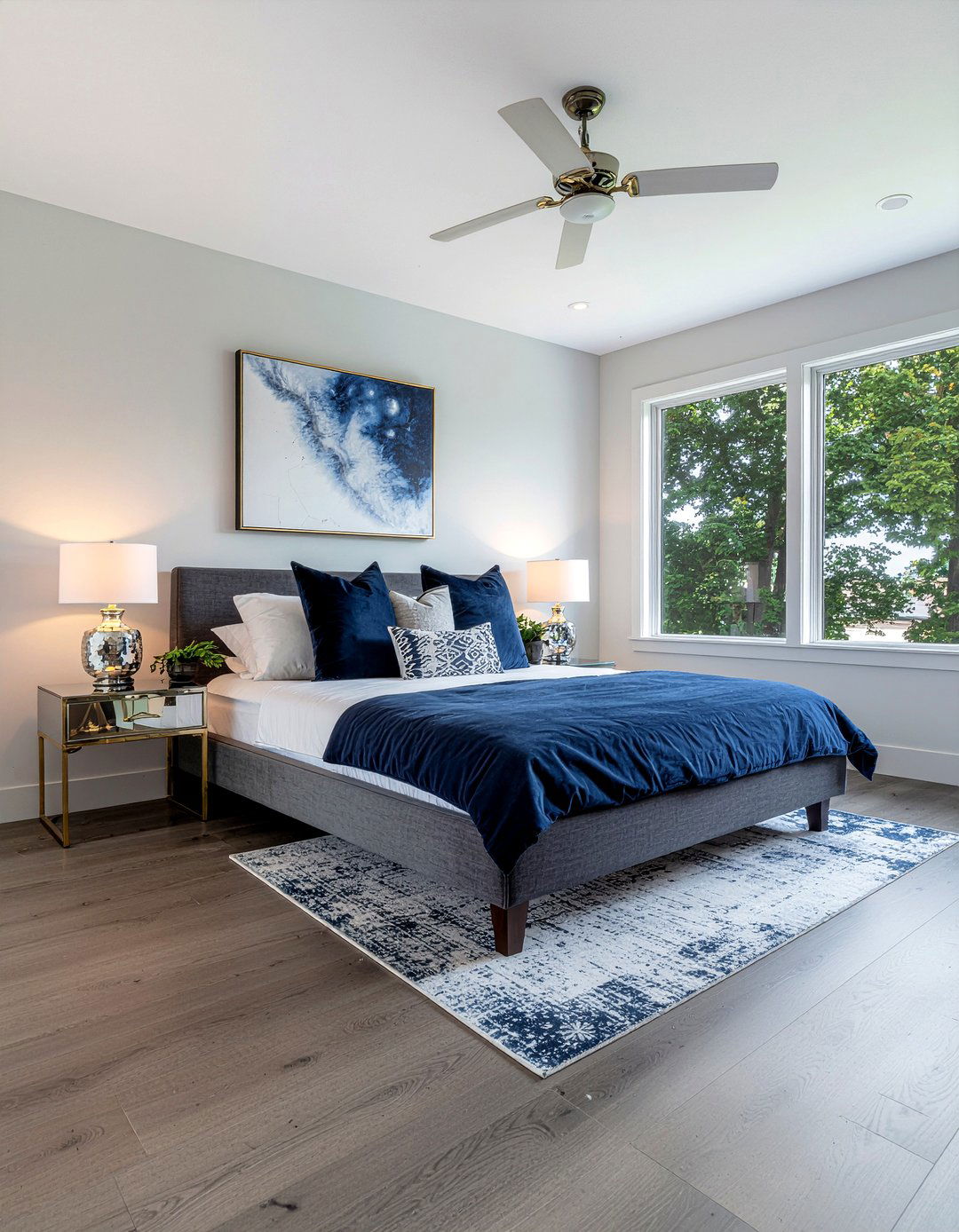 Grey bamboo flooring - 30 bedroom bamboo flooring ideas