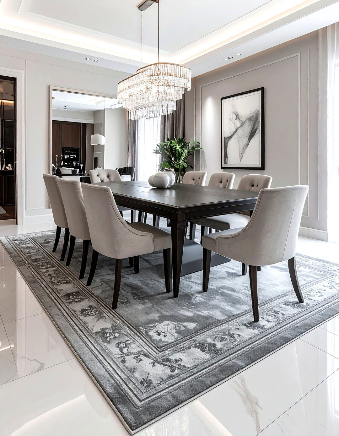 Grey border rug - 30 neutral rug ideas