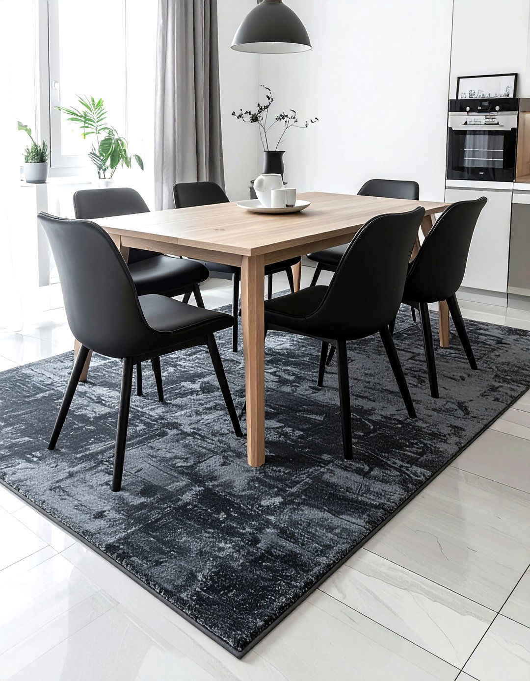 Grey dining room rug - 30 dining room rug ideas