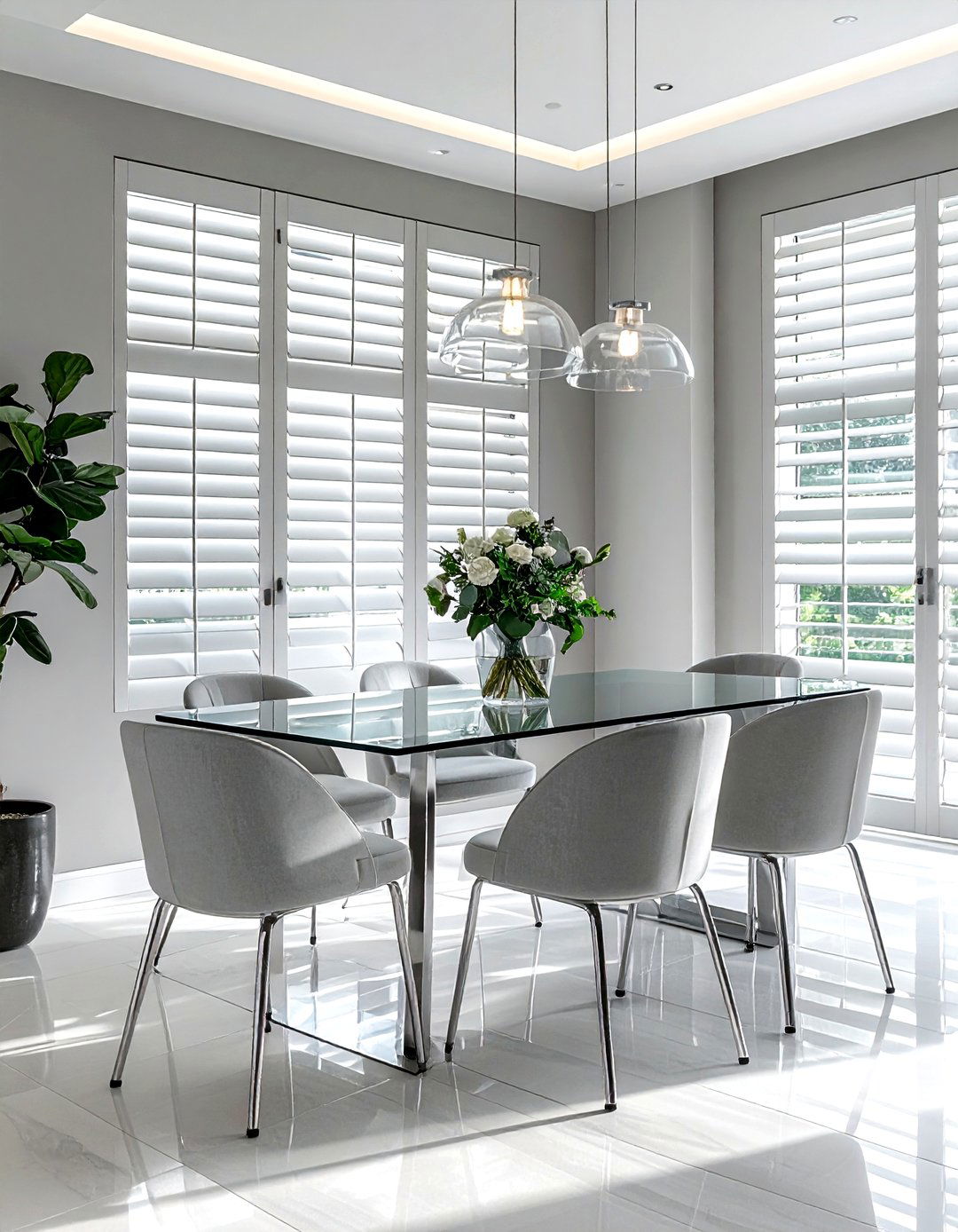 30 Beautiful Dining Room Shutter Ideas for Window Decor