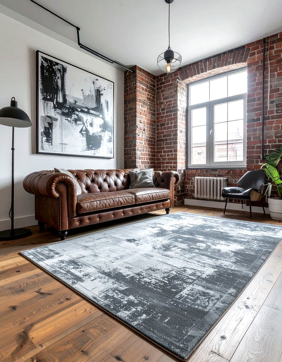 Grey distressed rug - 30 neutral rug ideas