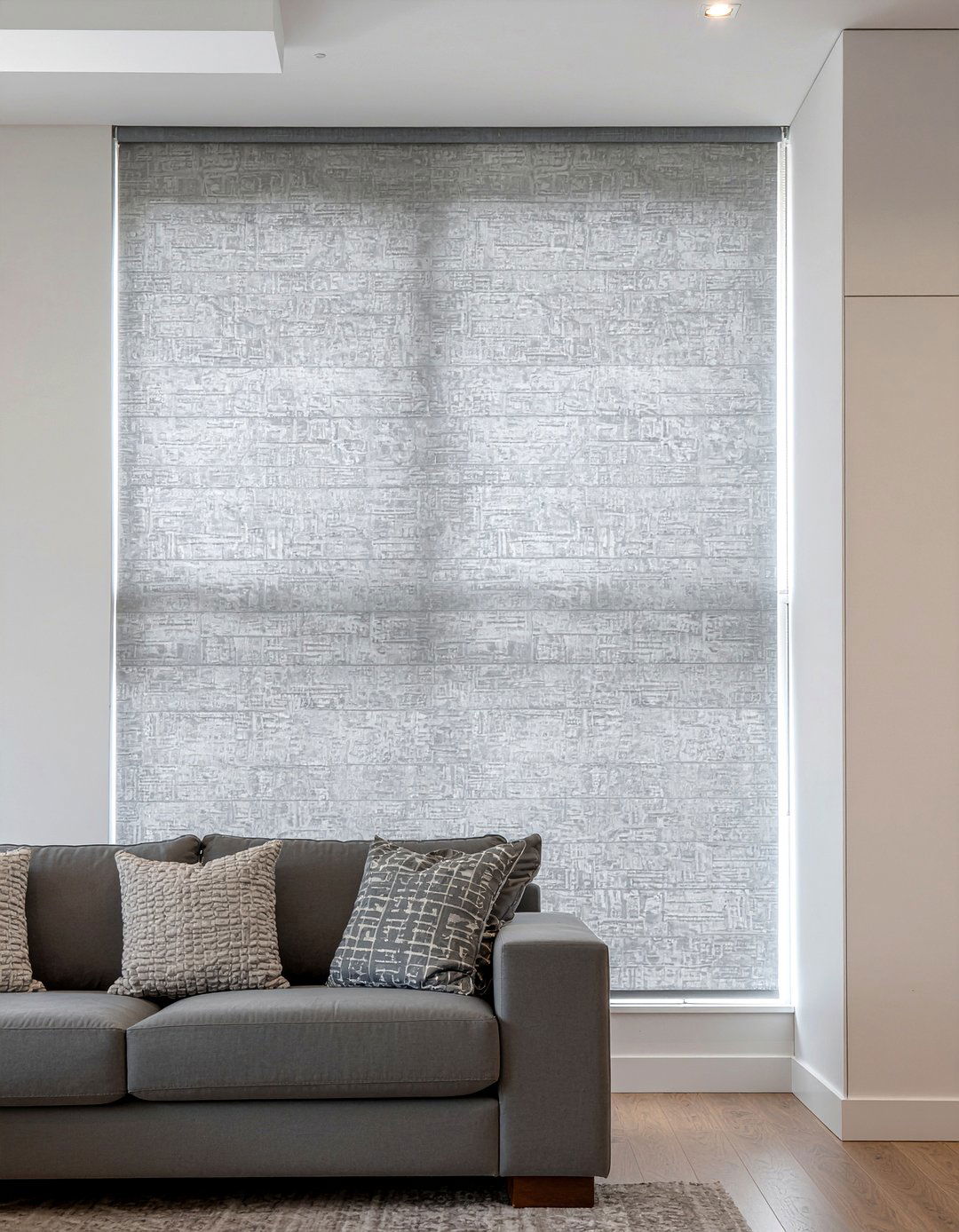 Grey fabric vertical blinds - 30 bedroom vertical blinds
