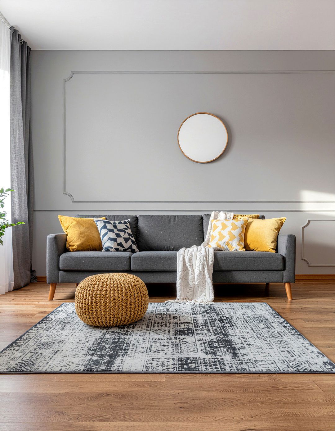 Grey geometric wallpaper - 30 living room geometric wallpapers