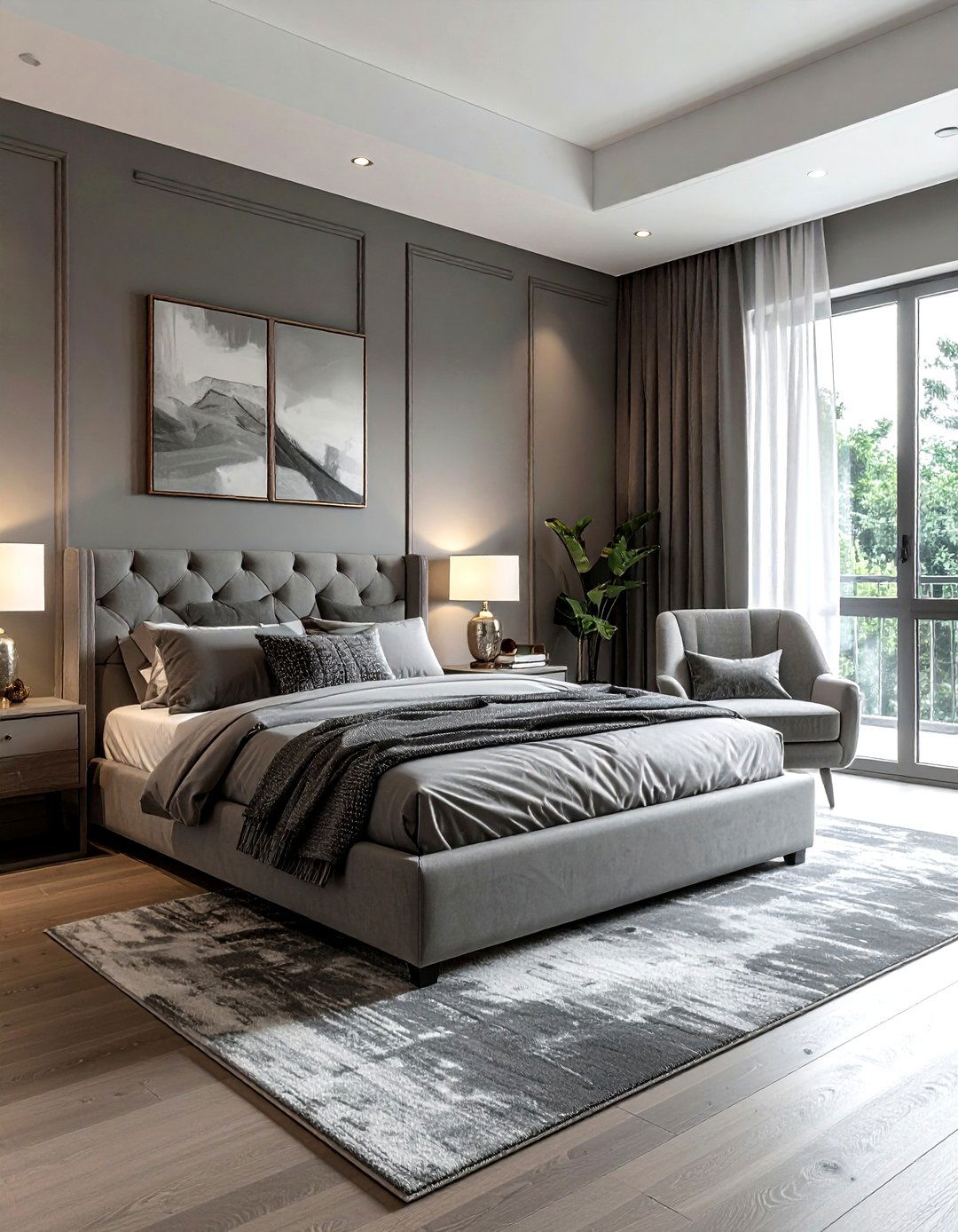 Grey master bedroom - 30 grey bedroom ideas
