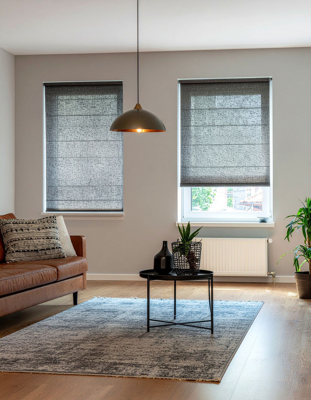 Grey roman shades - 30 living room roman shades