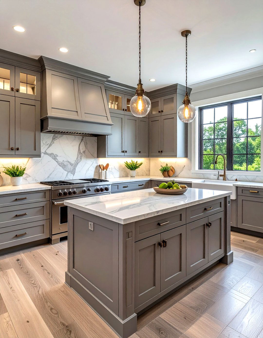 Grey shaker cabinets - 30 grey kitchen ideas