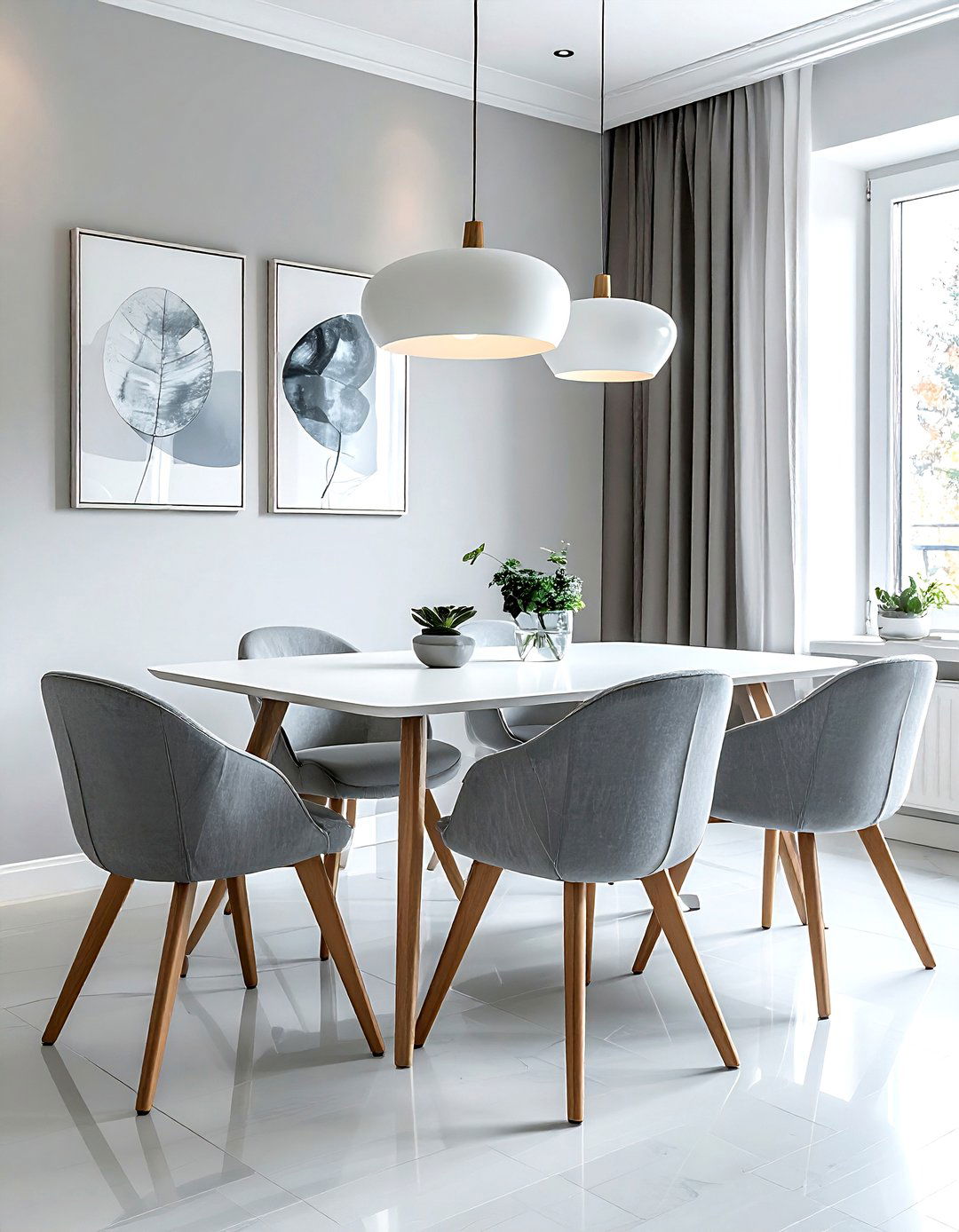Grey wishbone chair dining - 30 wishbone dining chair ideas