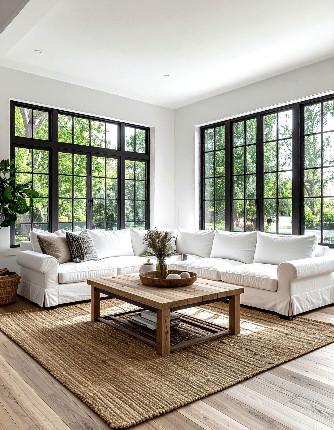 Grid Window - 30 living room window ideas