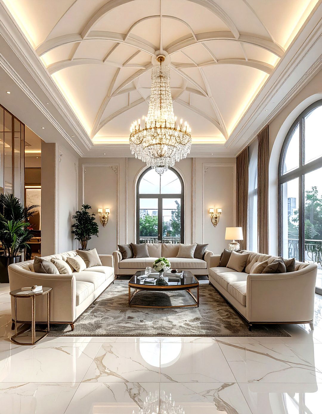 Groin Vault Chandelier - 30 living room groin vault ideas