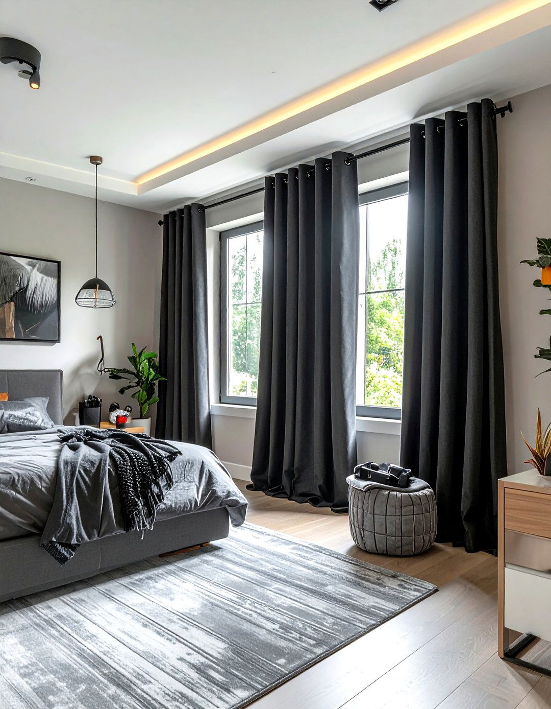 Grommet top blackout curtains - 30 blackout curtain ideas