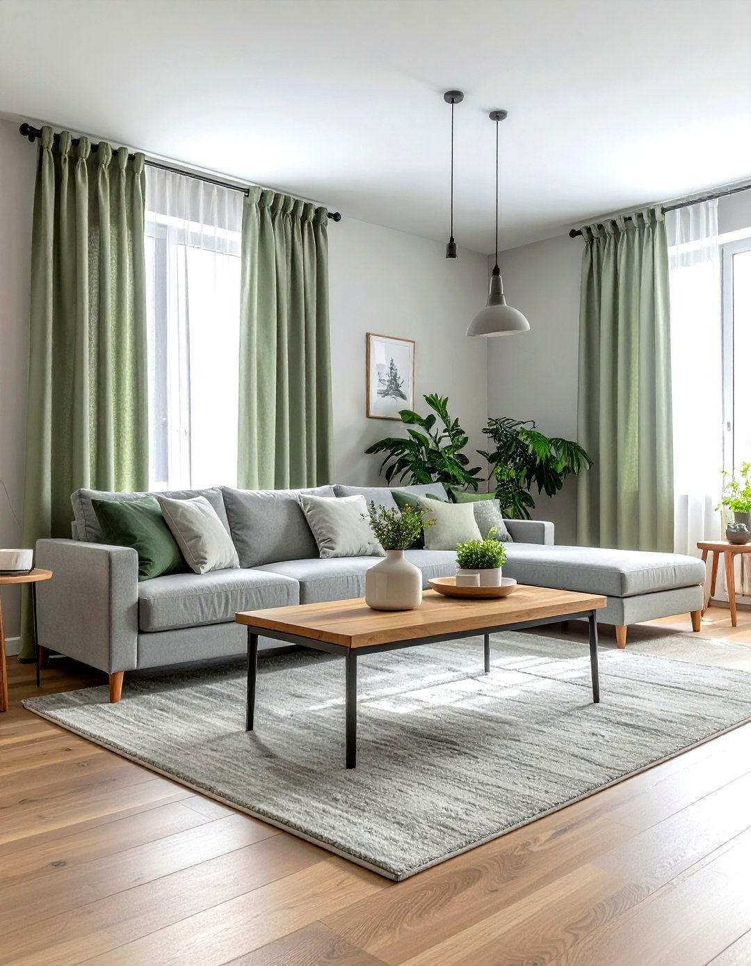 Grommet top curtains - 30 living room curtain ideas