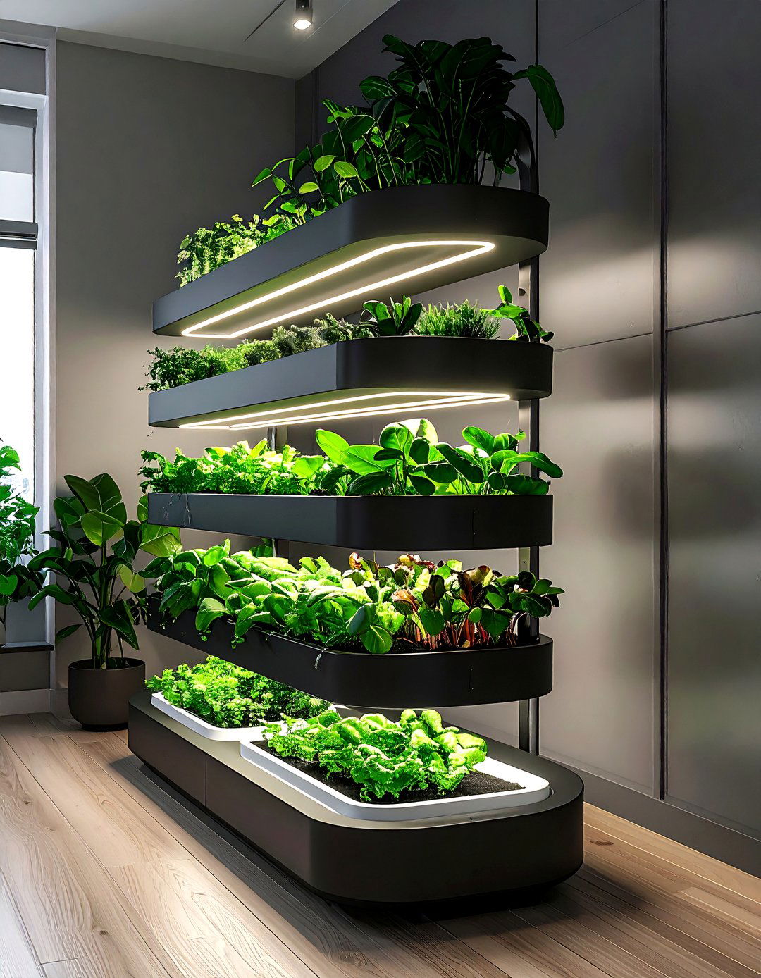 Grow light plant shelf - 30 plant shelf ideas