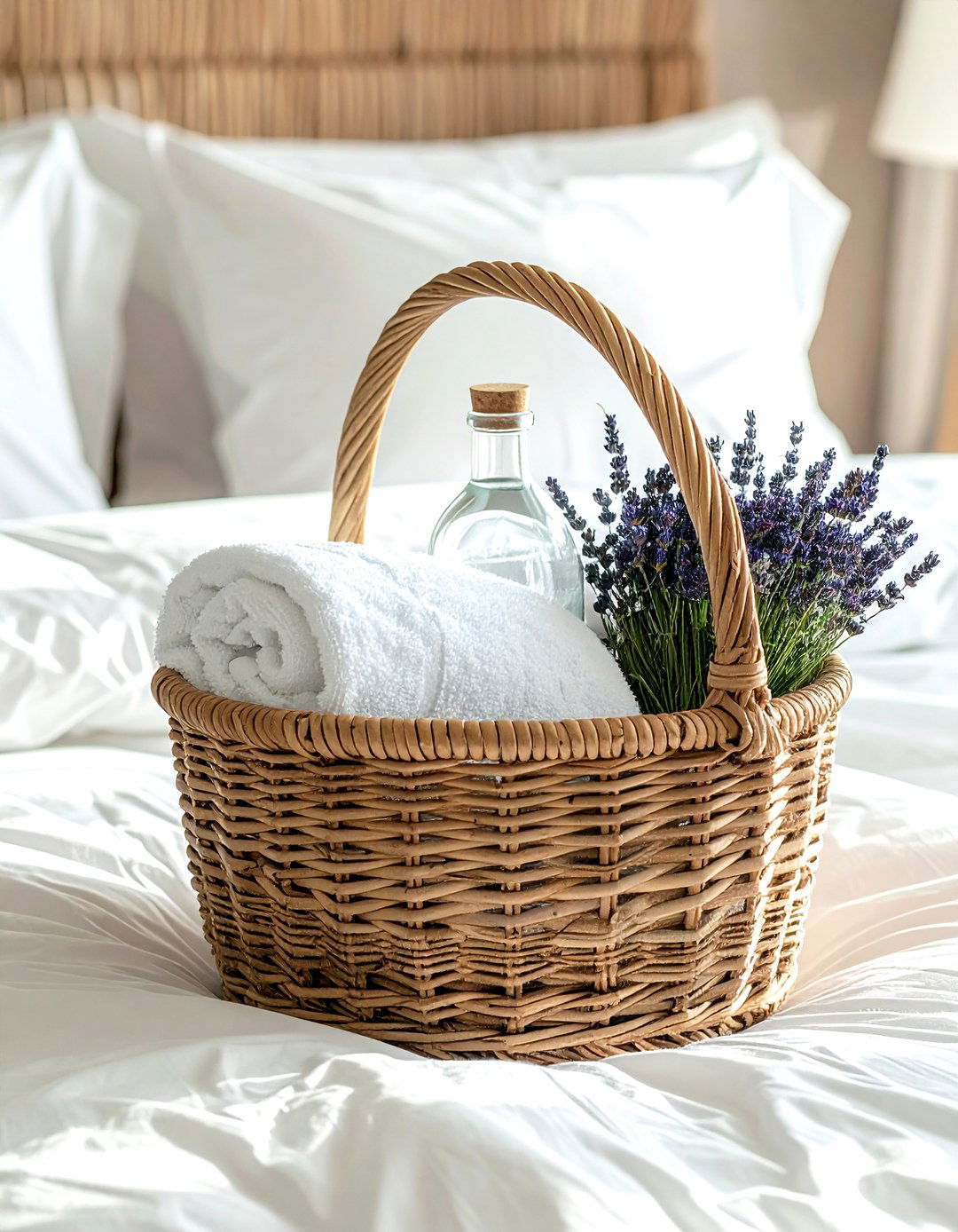 Guest Room Basket - 30 belly basket ideas