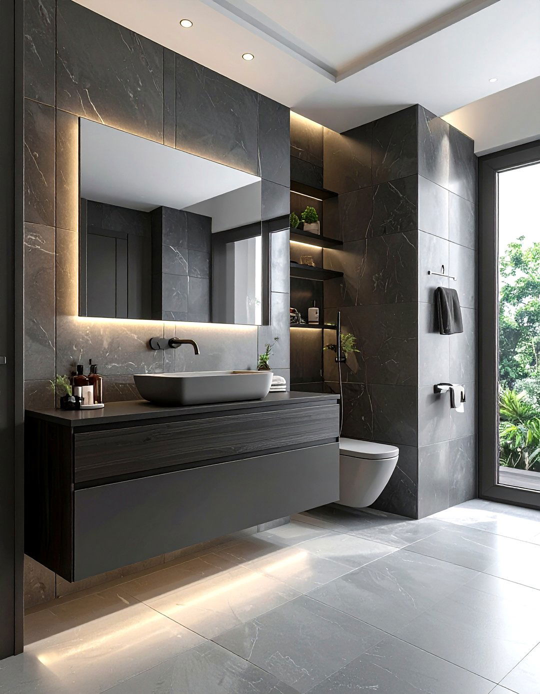 Gunmetal Wall Mounted Faucet - 30 wall-mounted faucet ideas