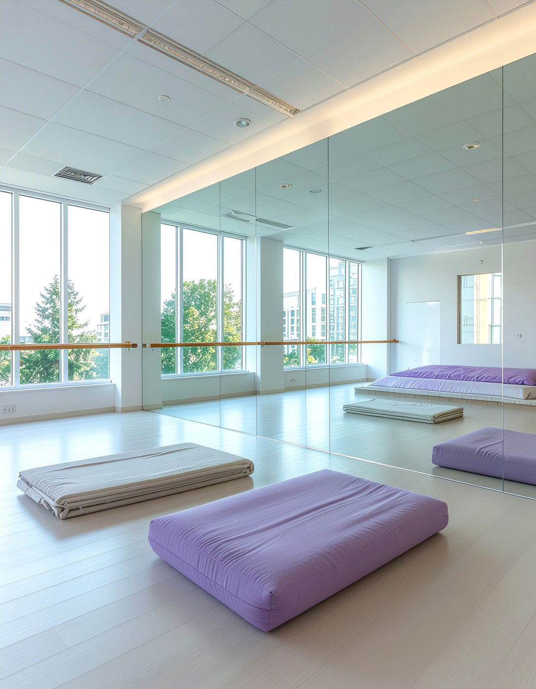 Gymnastics Studio Bedroom - 30 sports themed bedroom ideas