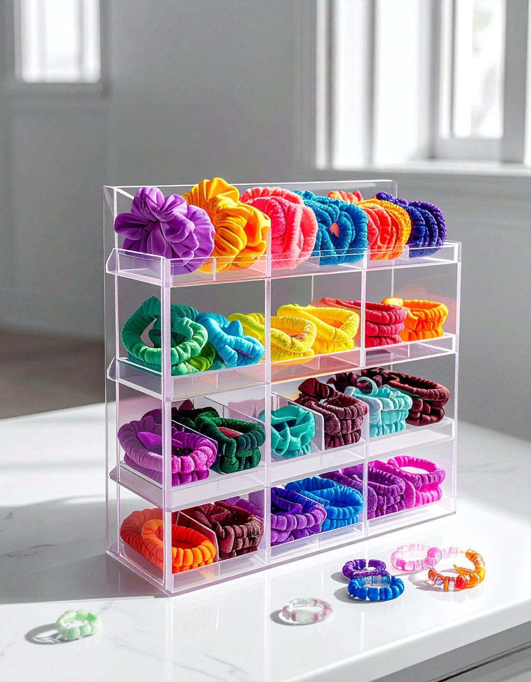 Hair tie organizer - 30 bathroom drawer organization ideas