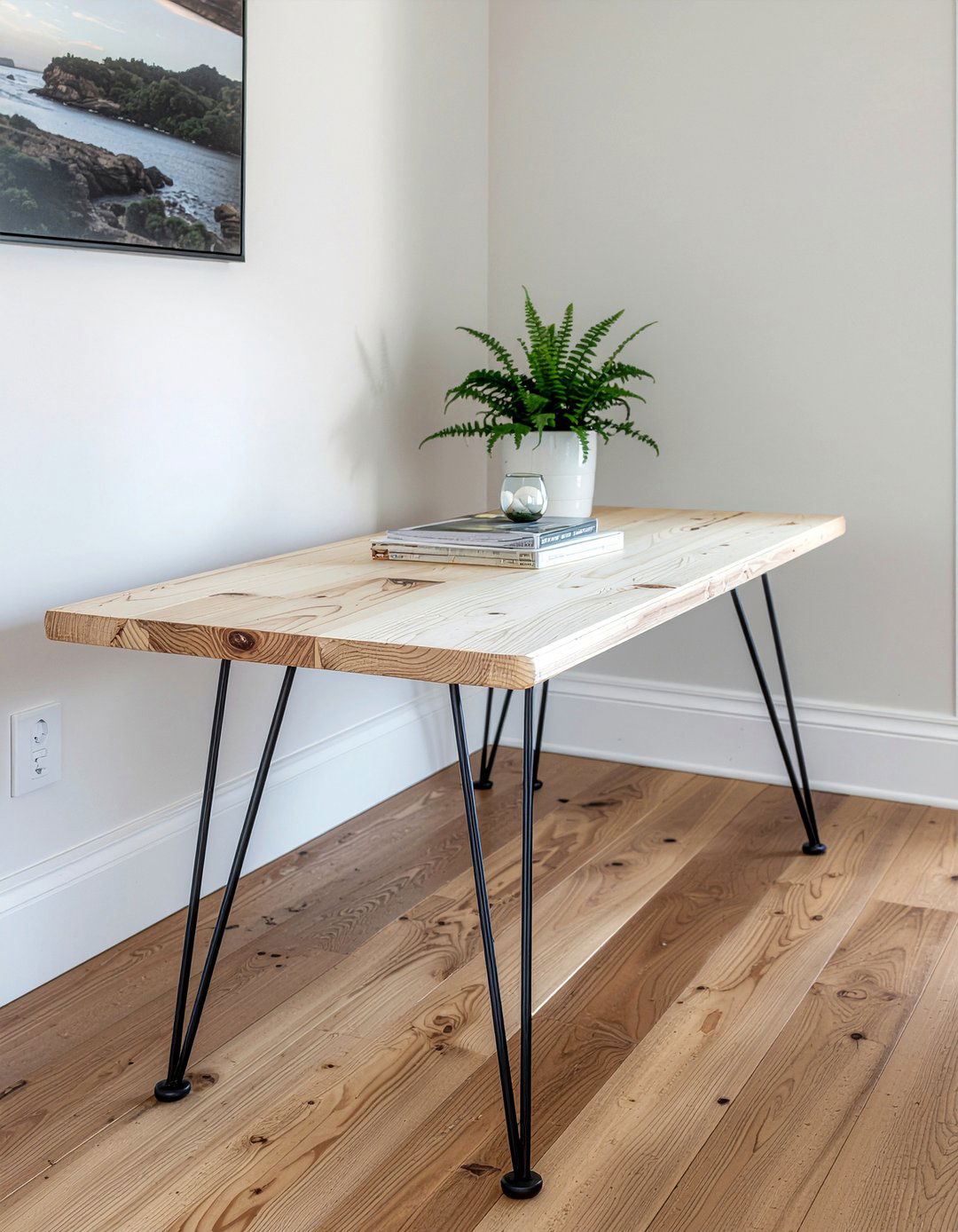 Hairpin leg table - 30 DIY dining table ideas