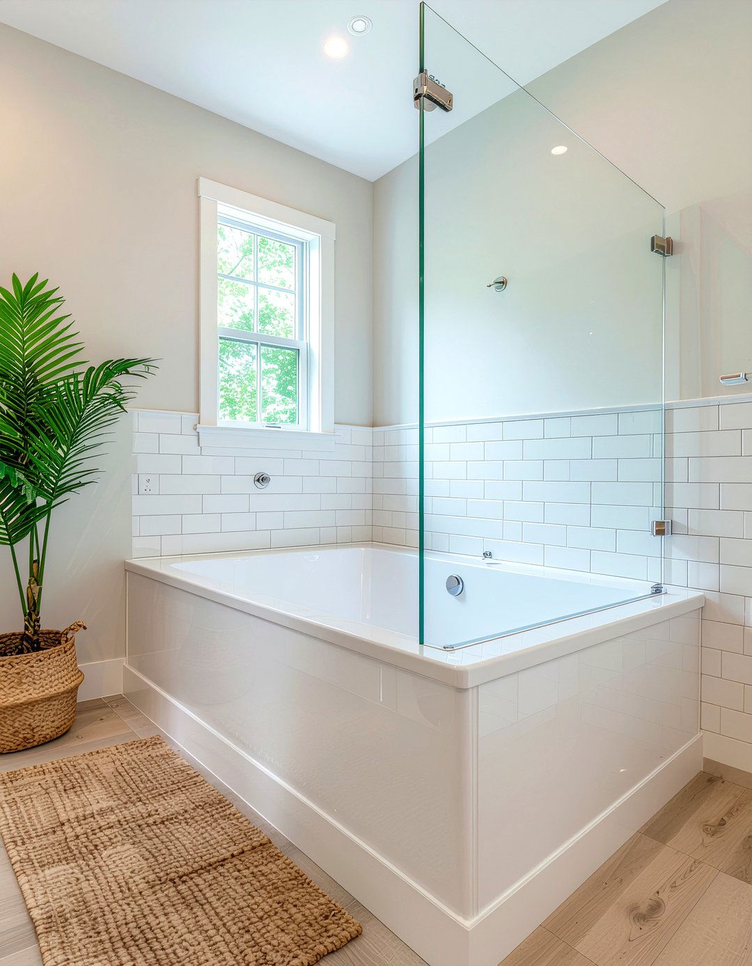 Half Glass Shower Door - 30 bathroom glass door ideas