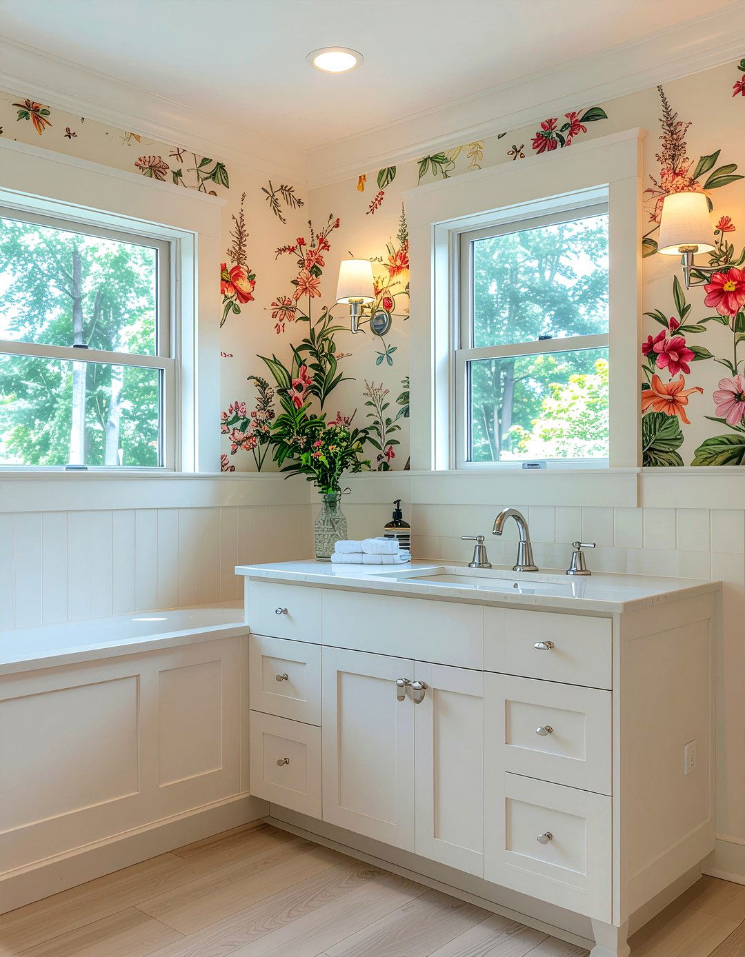 Half Height Bathroom Panel - 30 bathroom paneling ideas