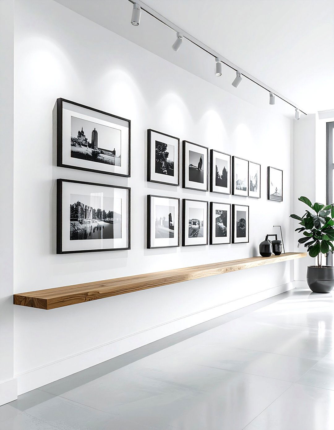 Half Wall With Art Ledge - 30 living room half wall ideas