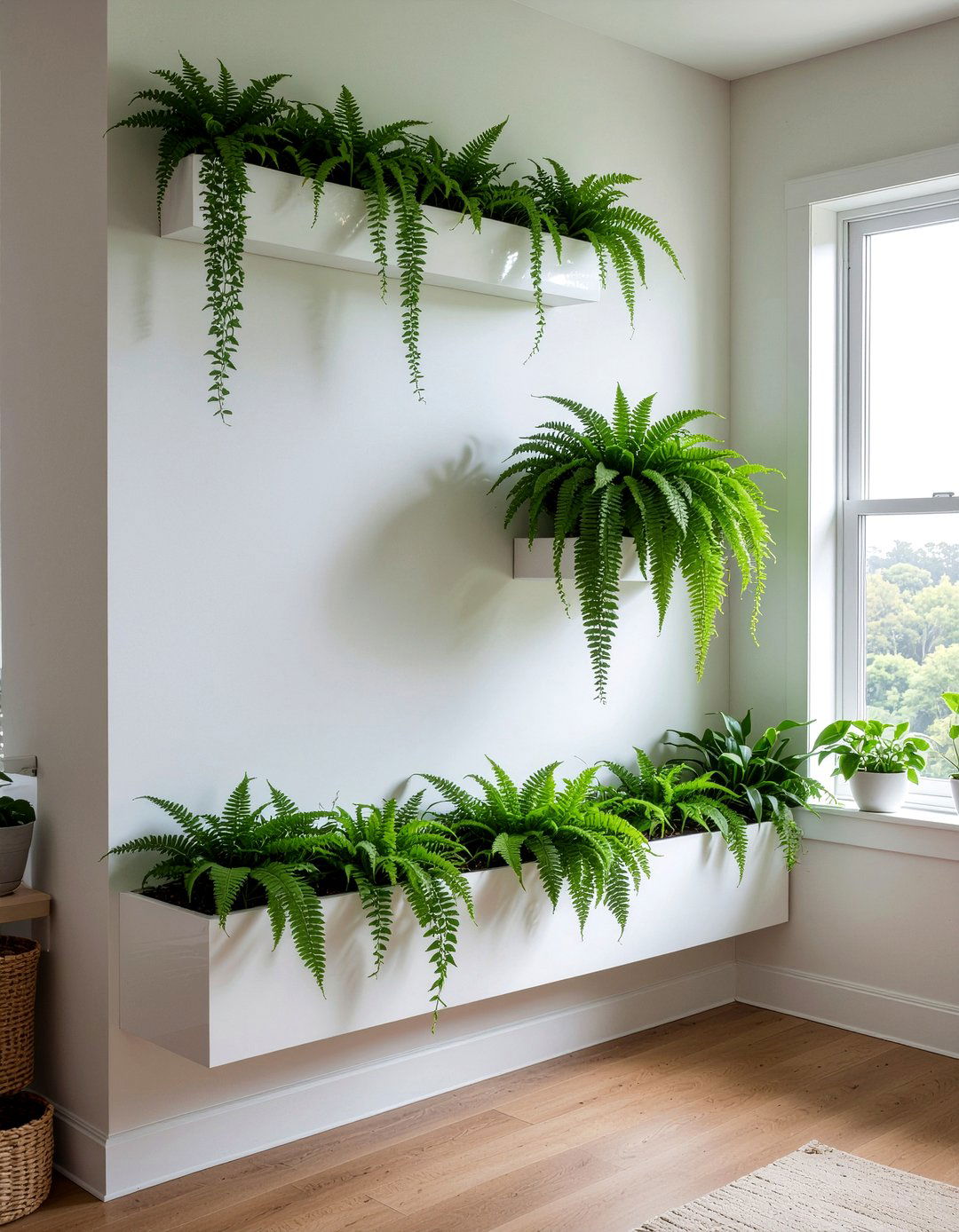 Half wall with planter - 30 bedroom half wall ideas