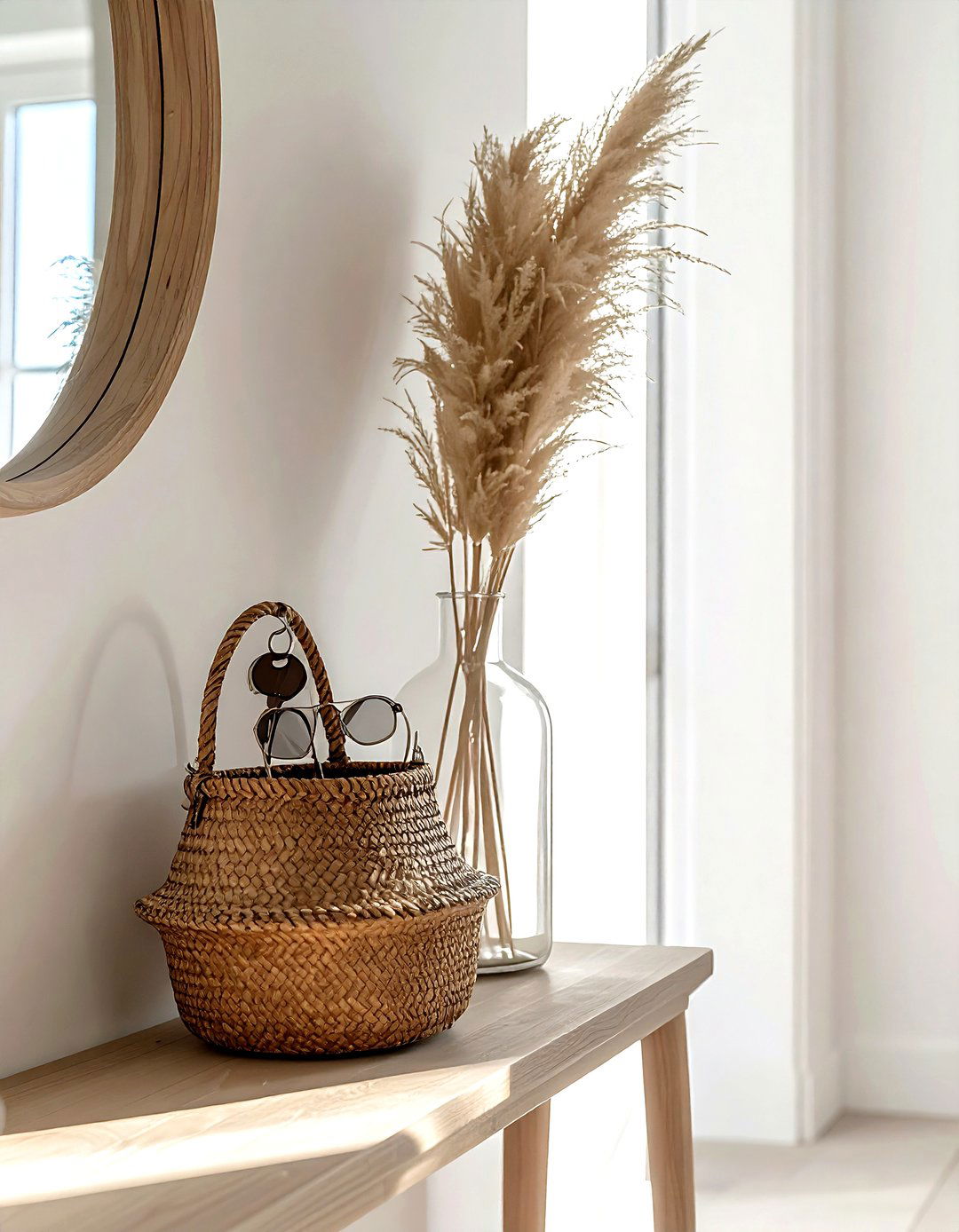 Hallway Accessory Basket - 30 belly basket ideas