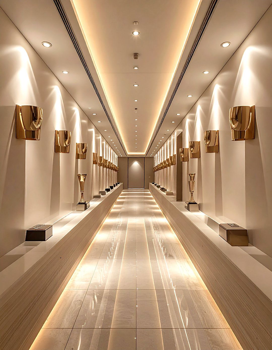 Hallway Award Display - 30 trophy display ideas