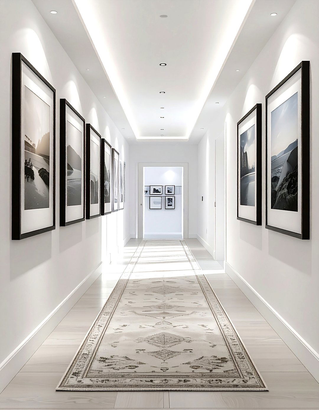 Hallway Gallery Wall - 30 show home decor ideas