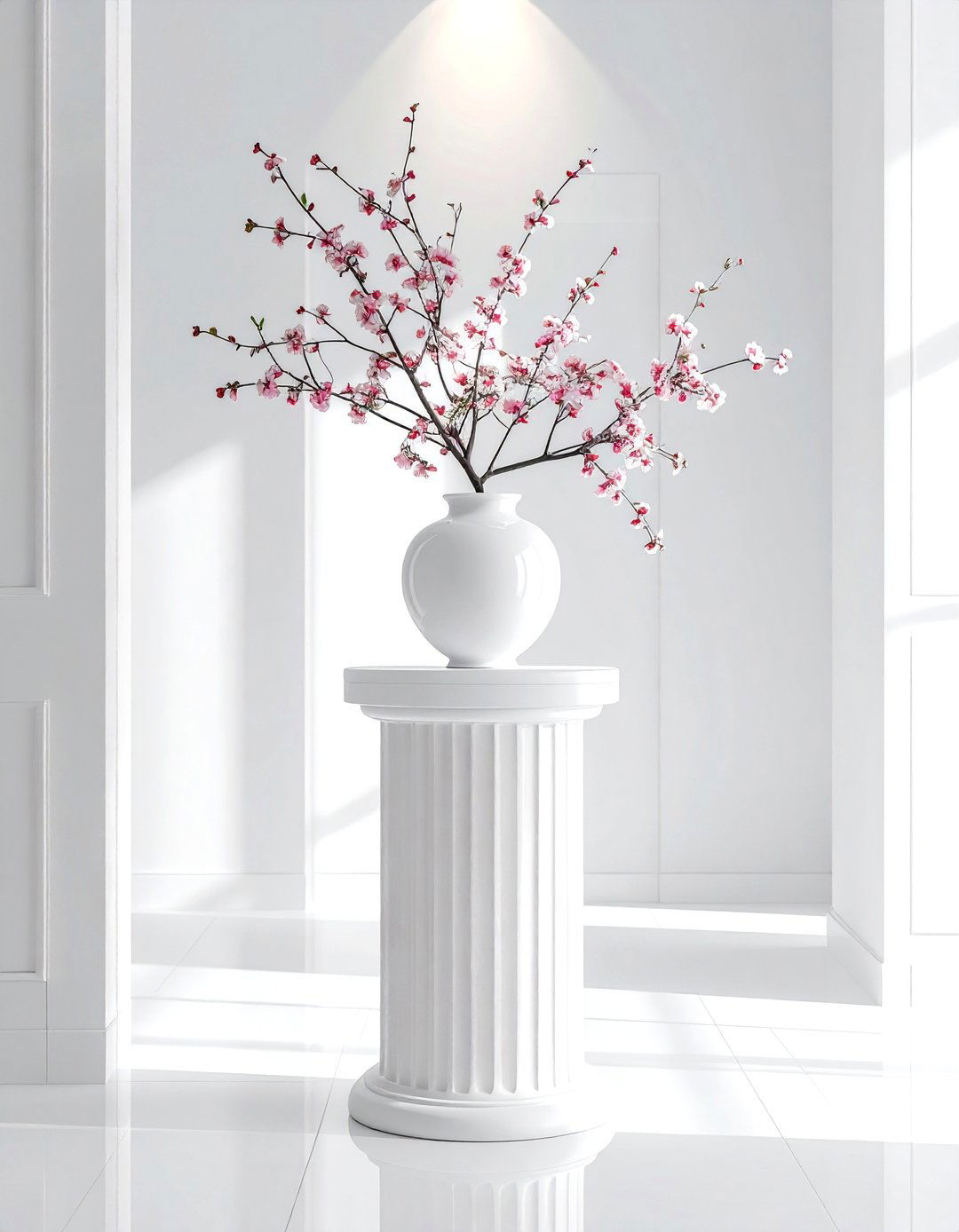 Hallway Pedestal - 30 tabletop vignette ideas