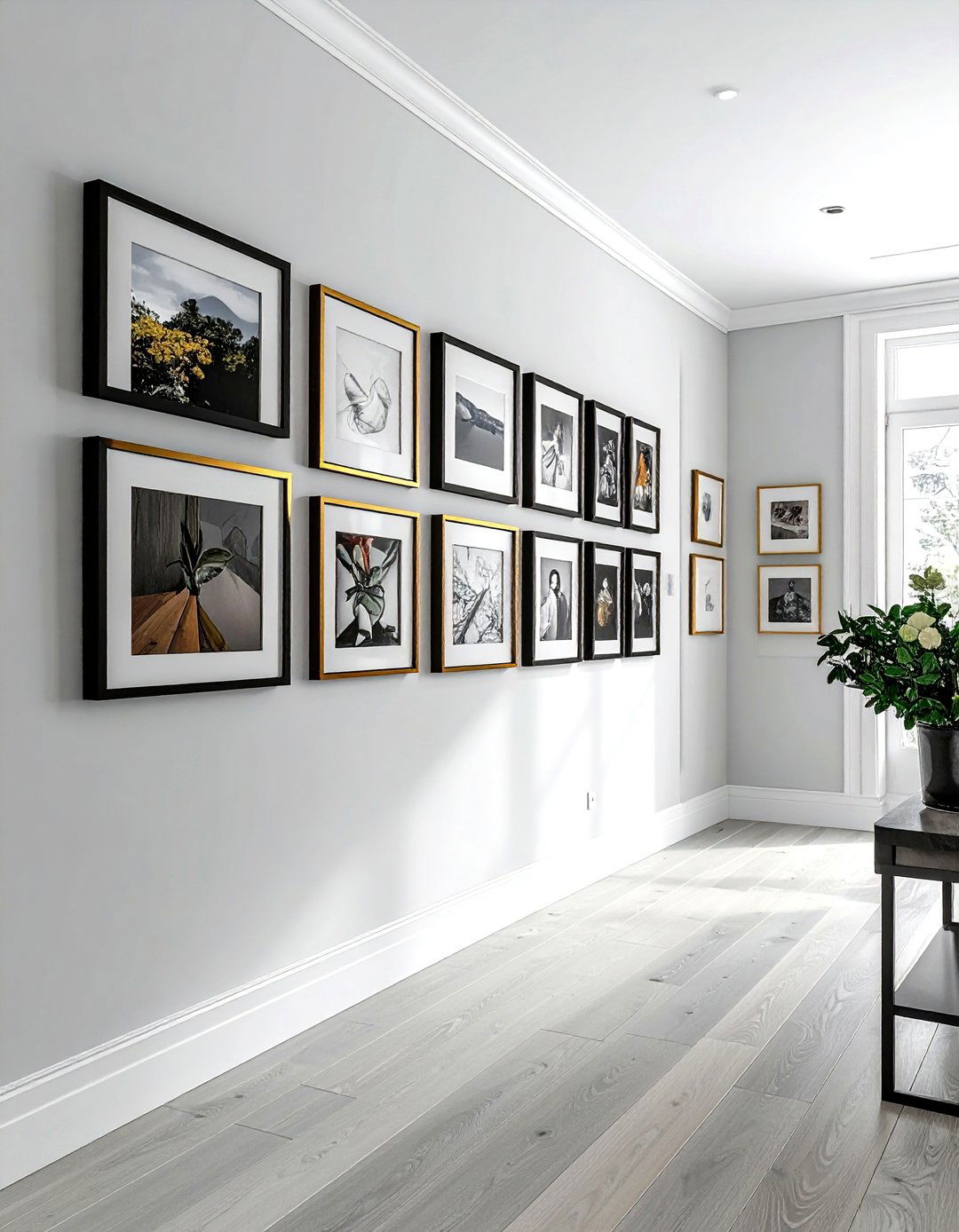 Hallway gallery wall - 30 hallway decor ideas