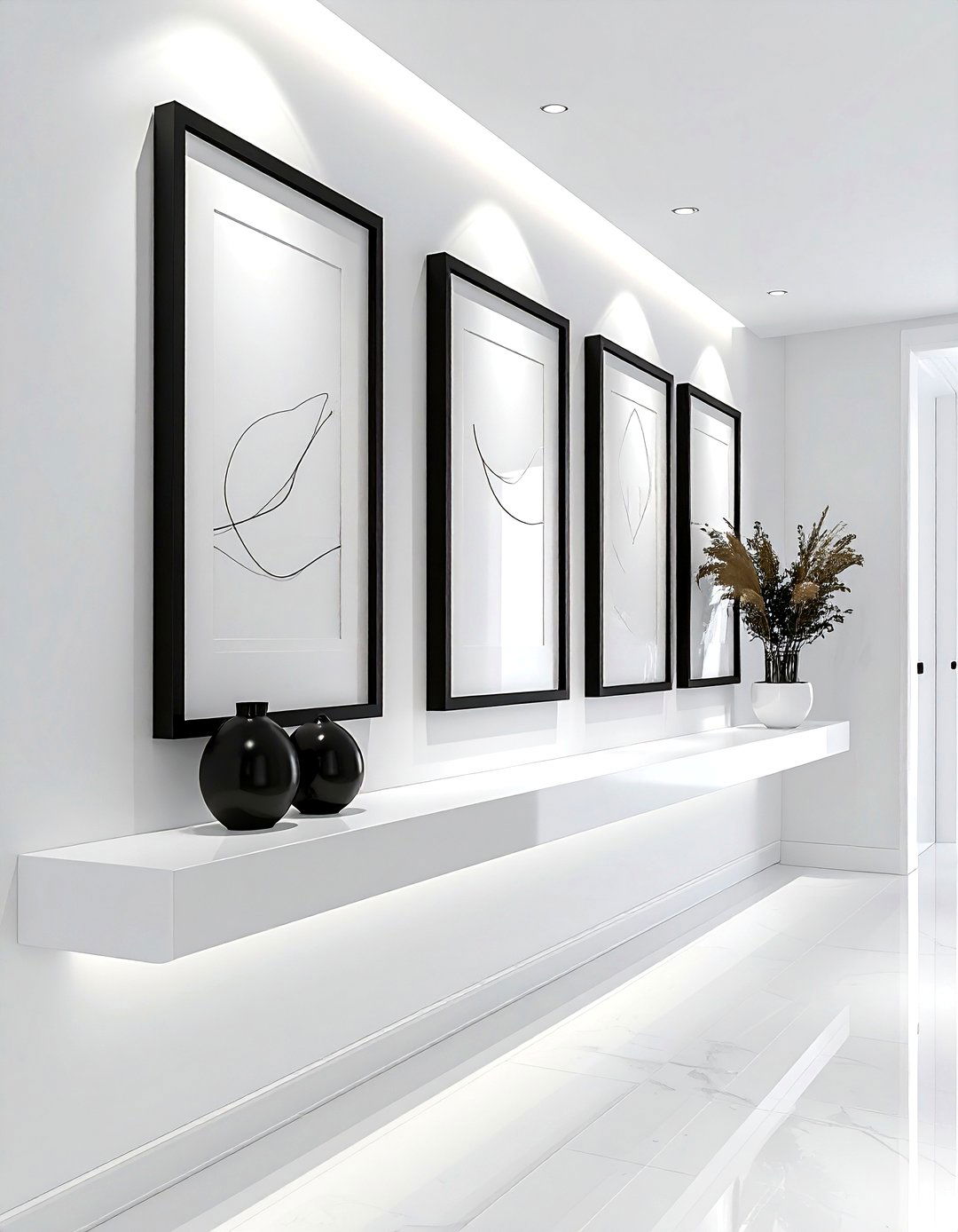 Hallway picture ledge - 30 instant decor update ideas