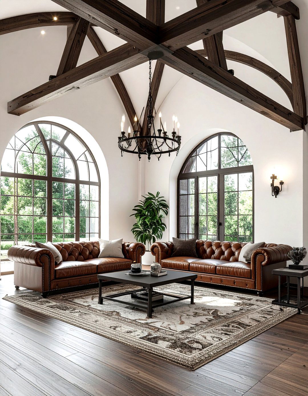 Hammerbeam Truss - 30 living room trusses ideas