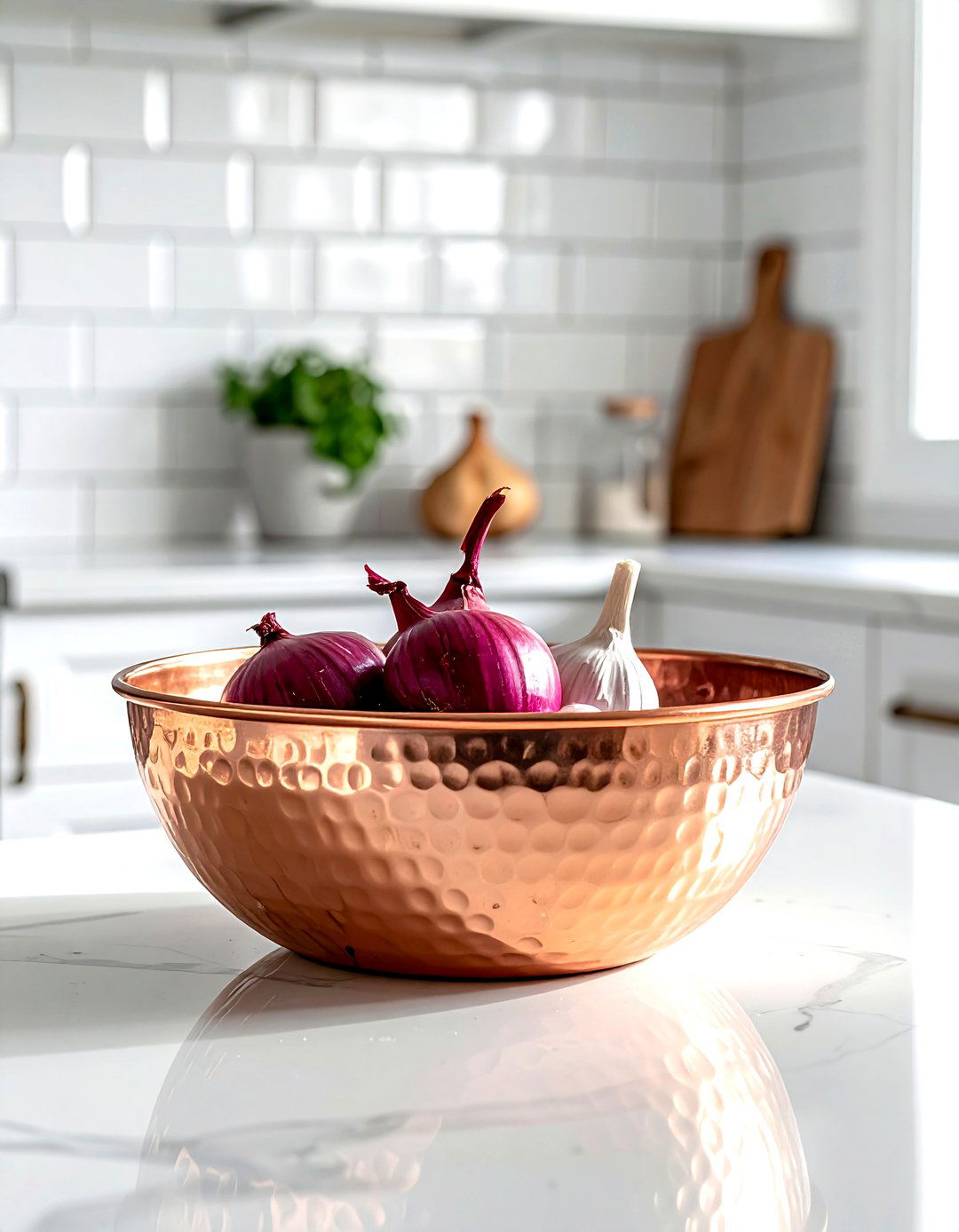 Hammered Copper Bowl - 30 bowl decor ideas