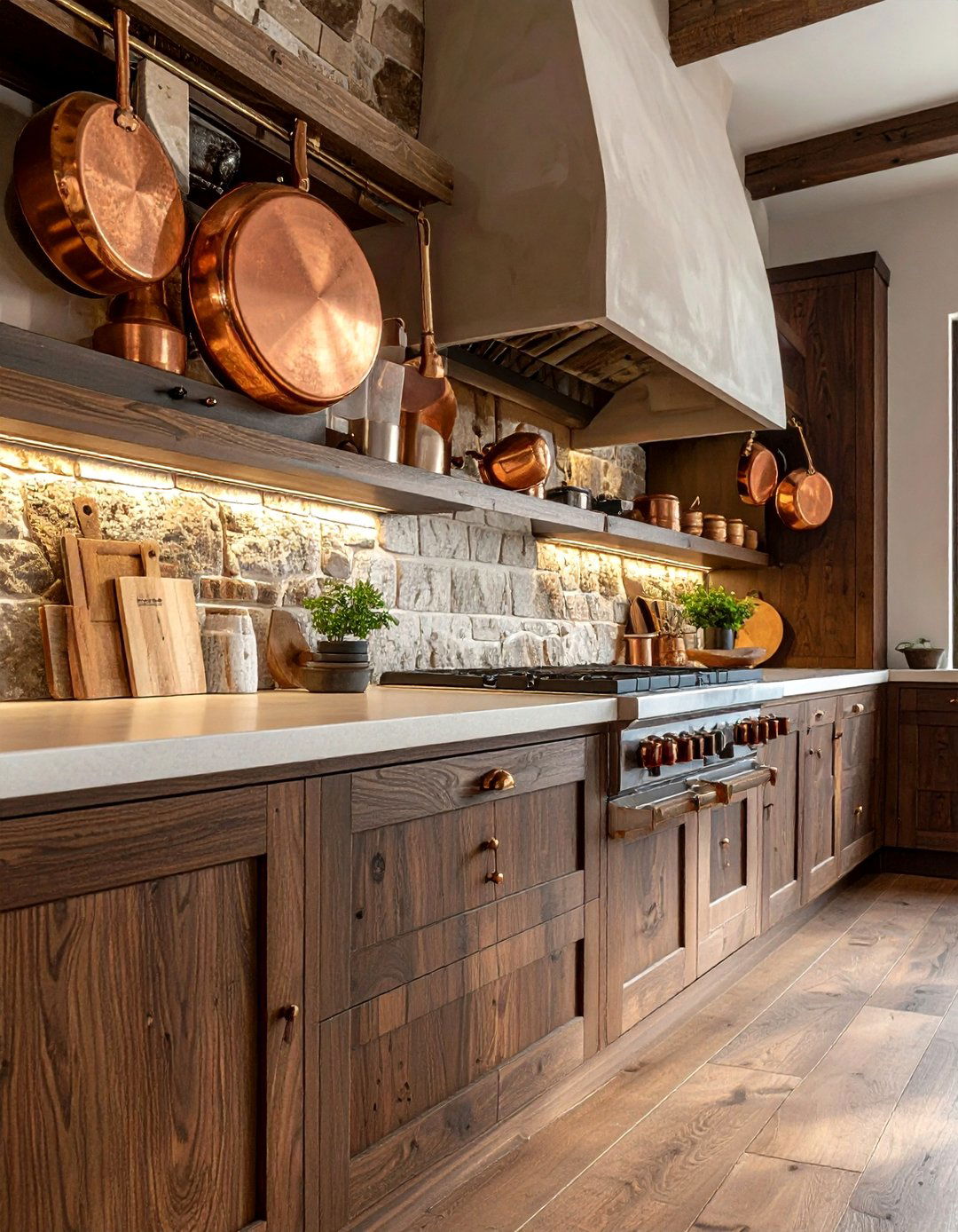 Hammered Copper Cabinet Knobs - 30 copper kitchen hardware ideas