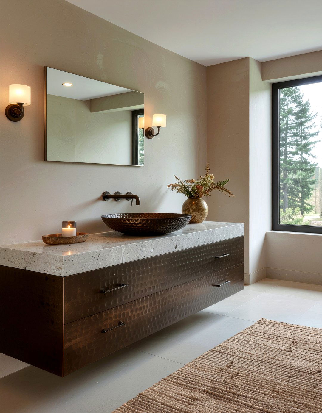 Hammered Metal Hardware