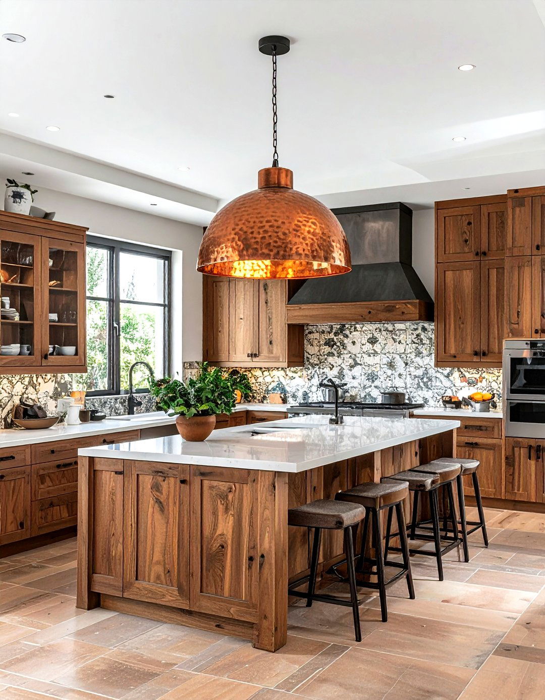 Hammered Metal Kitchen Chandelier - 30 kitchen chandelier ideas