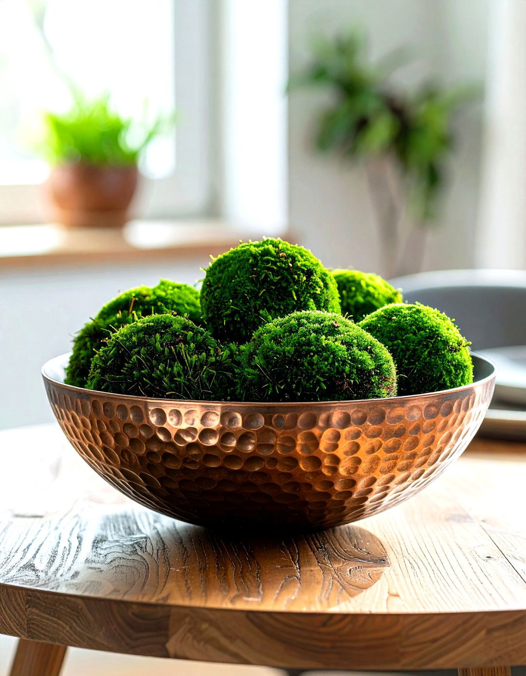 Hammered metal bowl - 30 decorative bowl ideas