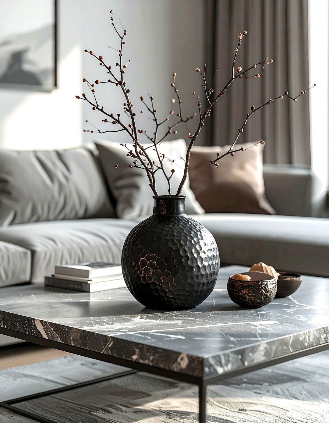 Hammered metal vase - 30 modern vase ideas