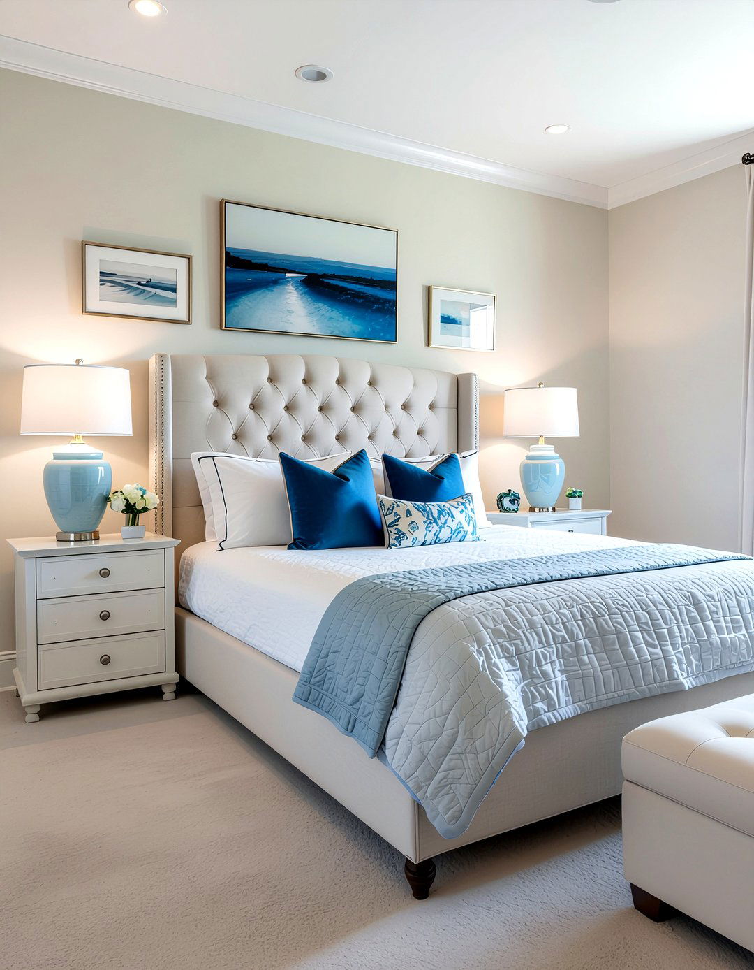 Hamptons bedroom decor - 30 beach themed bedroom ideas