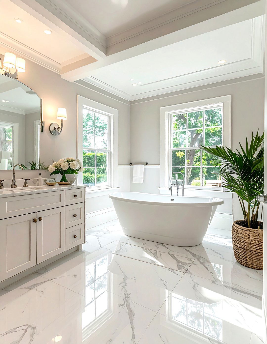 Hamptons style bathroom - 30 coastal decor ideas