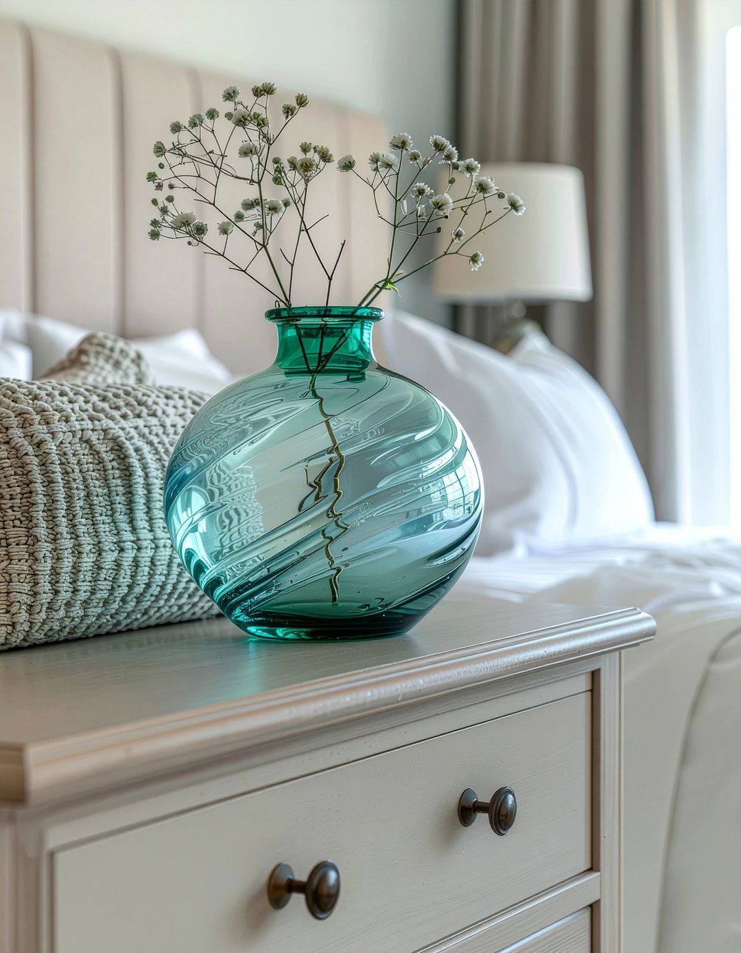 Hand Blown Glass Vase - 30 empty vase decor ideas